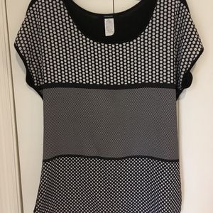 Black White polka dot